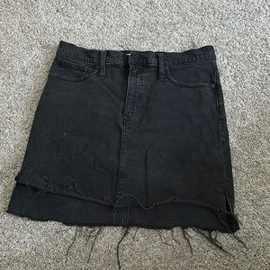 Black Denim skirt